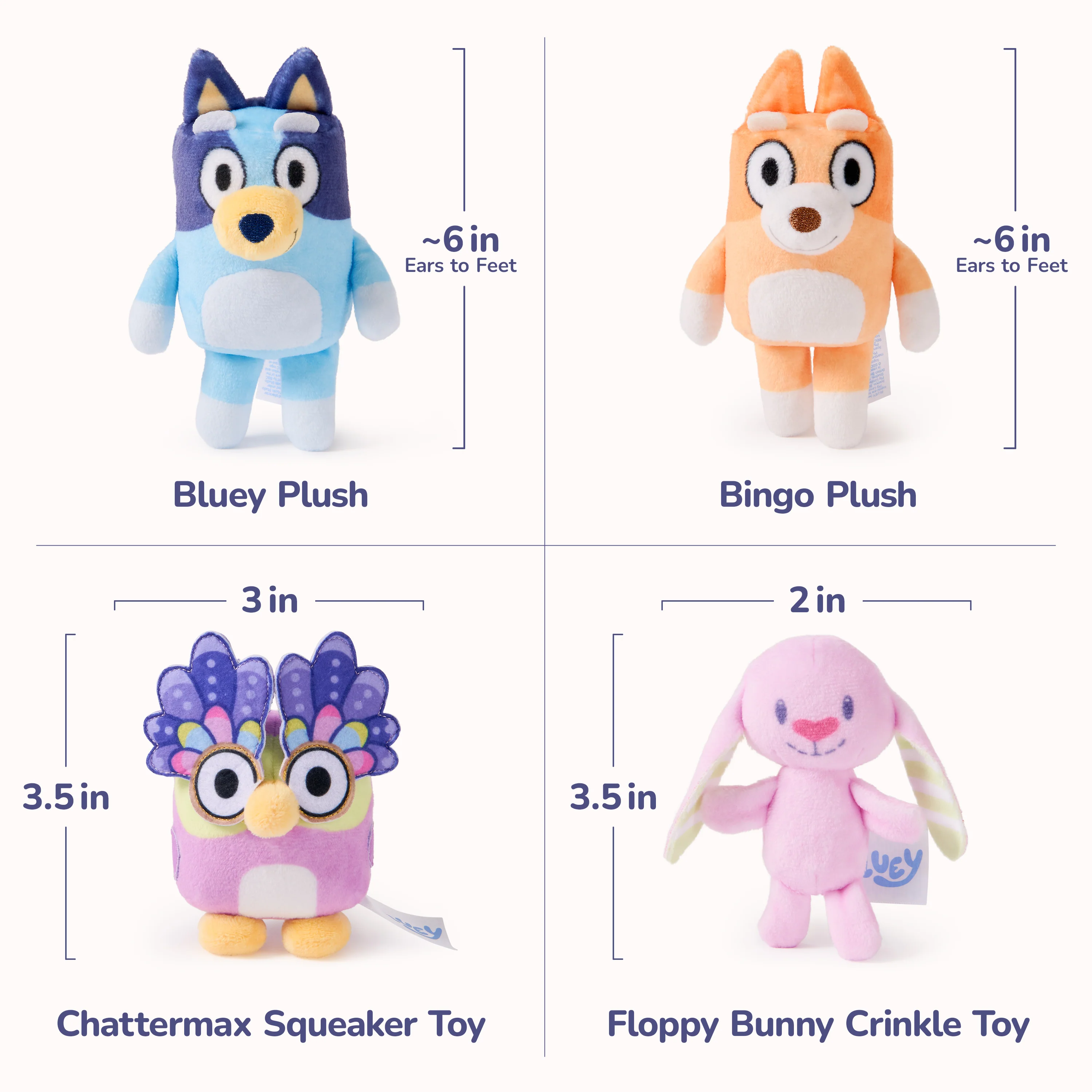 Bluey 5-Piece Playset, 7 in - Image 3