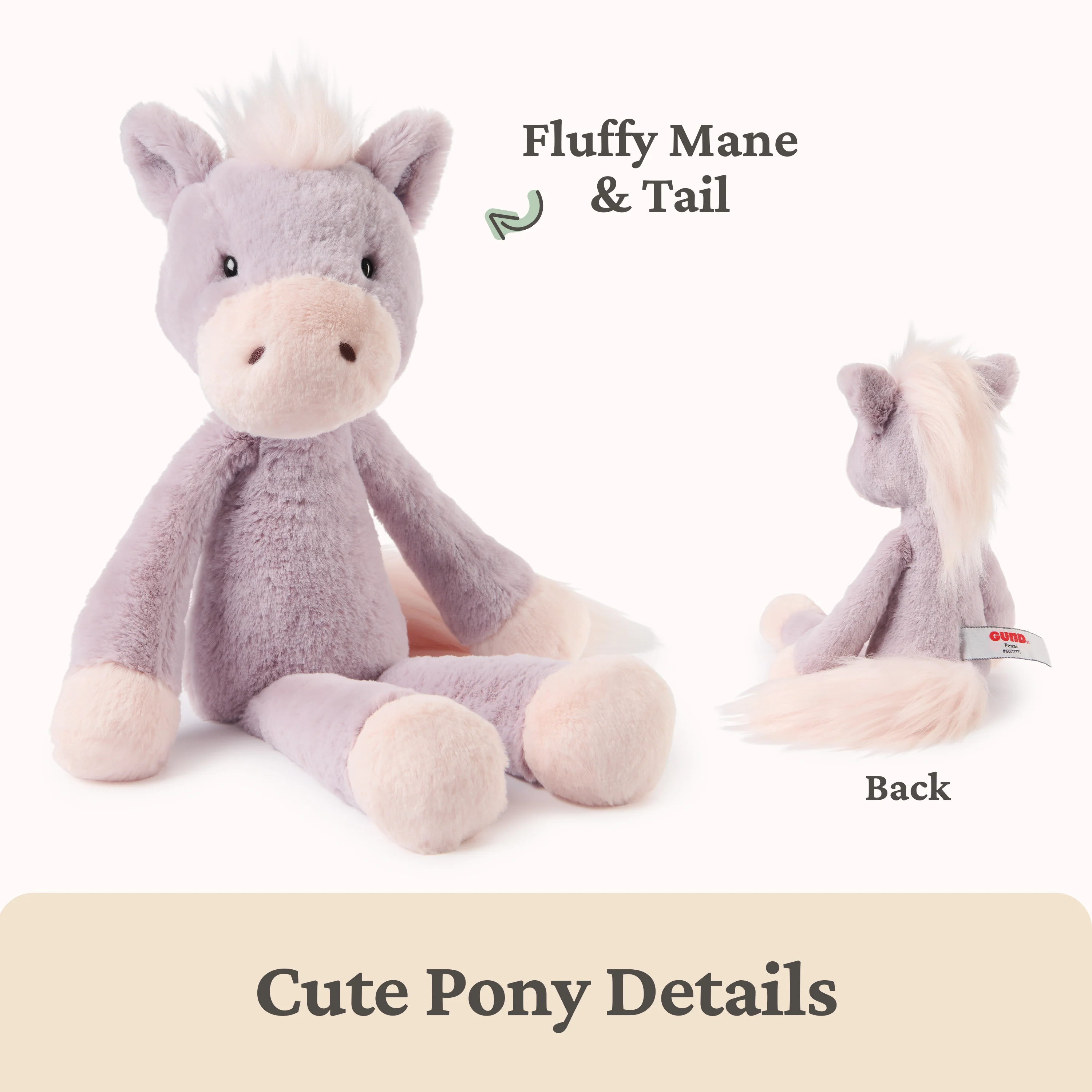Penni the Pony Take-Along Friend, 15 in - Image 5