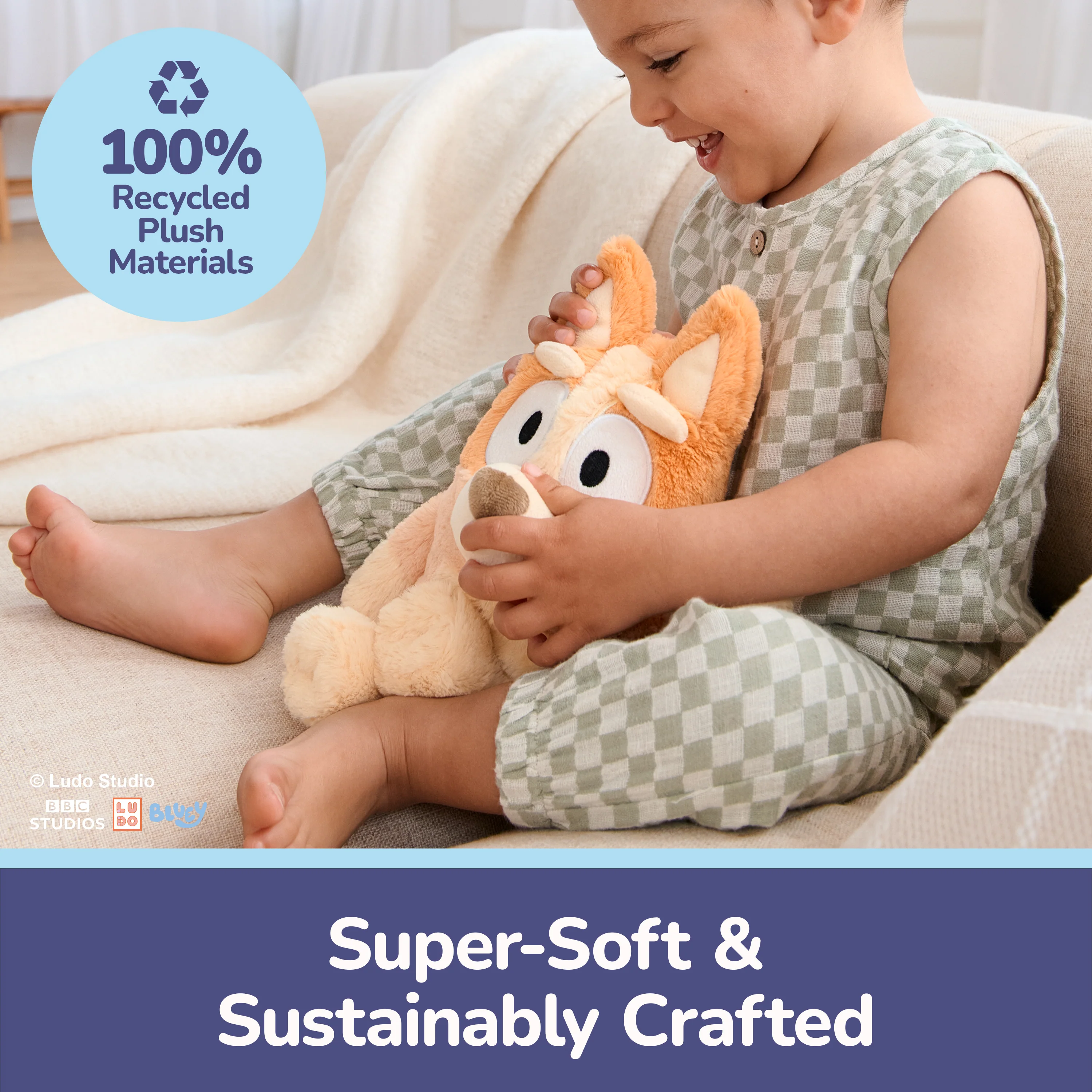 Sustainably Soft: Bingo, 13 in (Made from 100% Recycled Materials) - Image 3