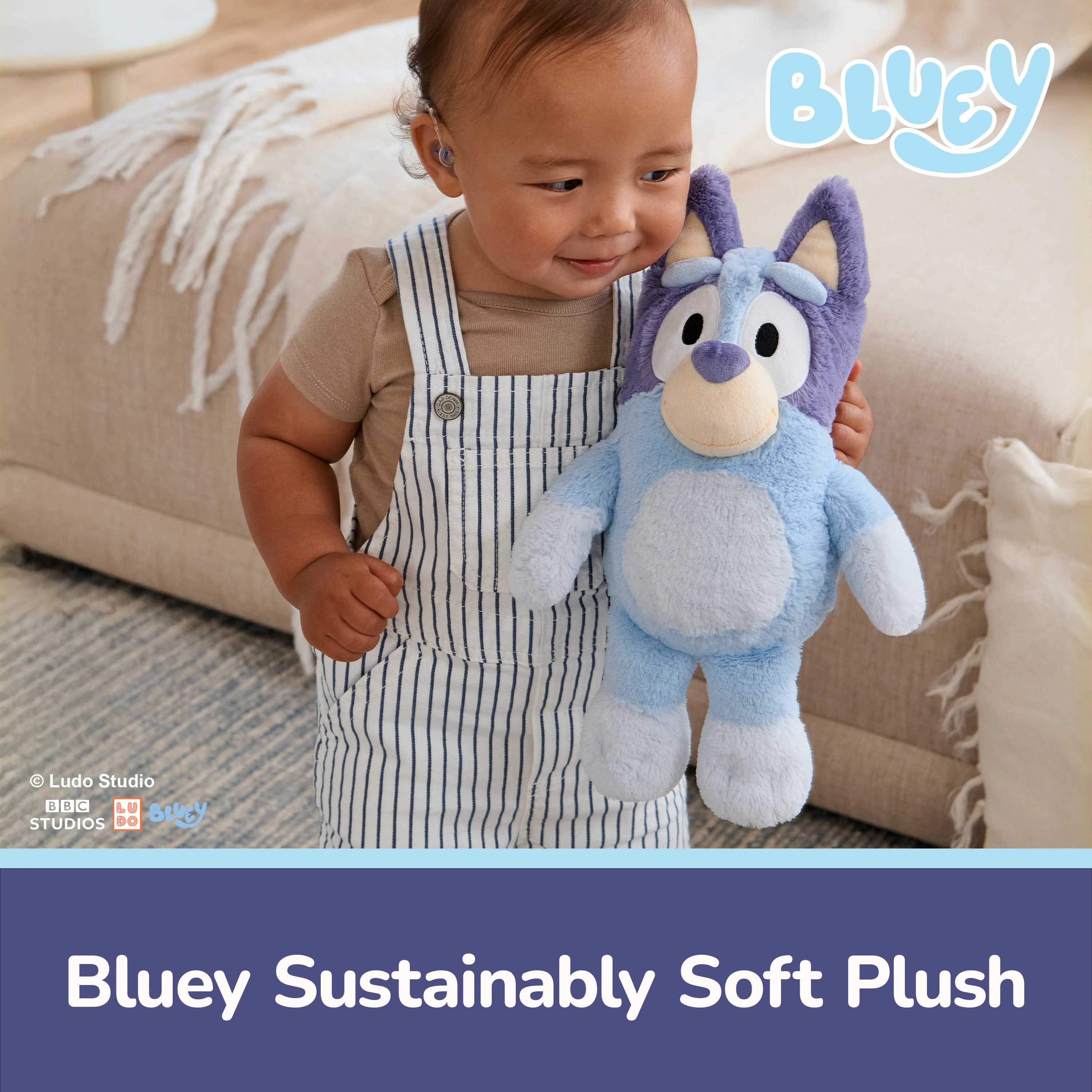 Sustainably Soft: Bluey, 13 in (Made from 100% Recycled Materials) - Image 2