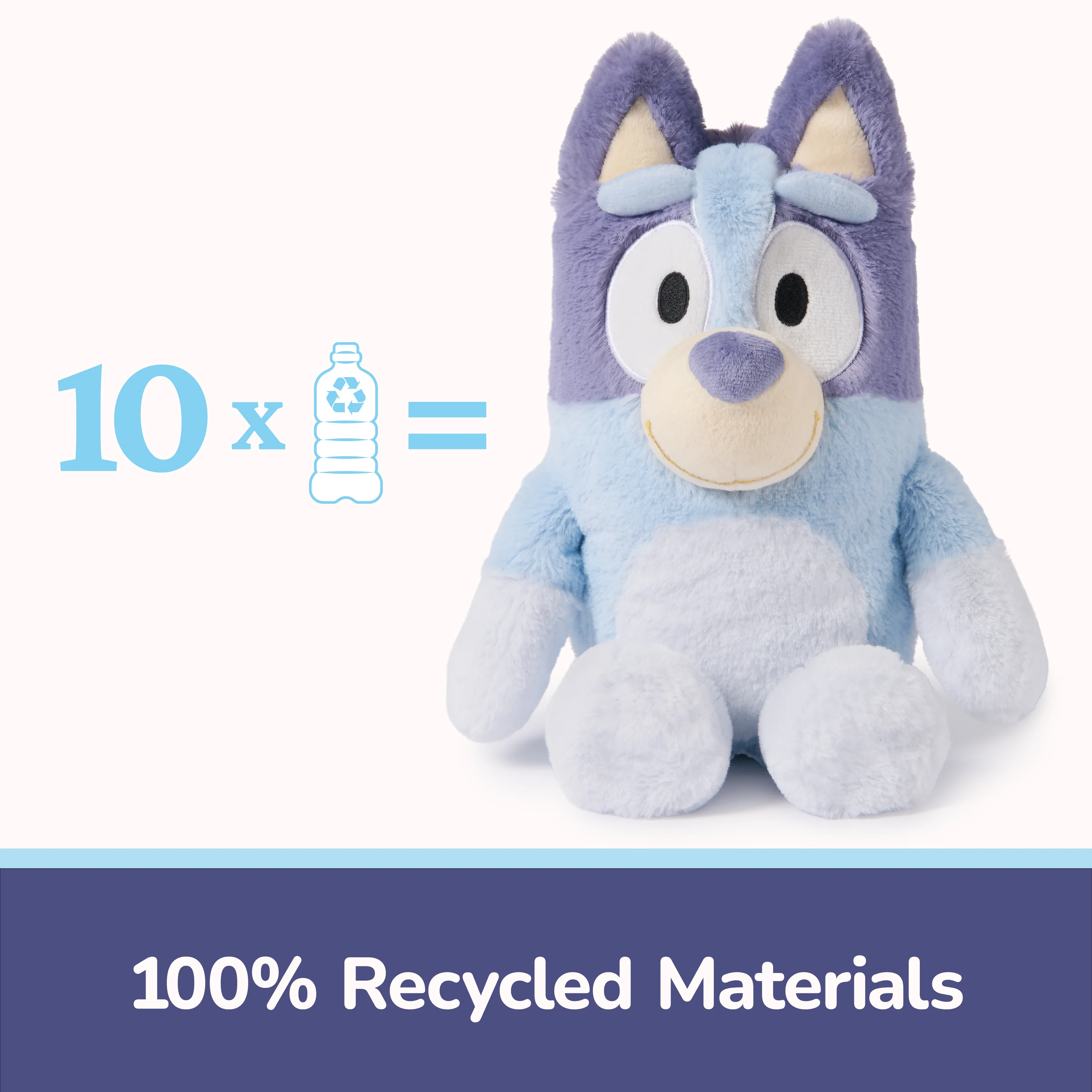 Sustainably Soft: Bluey, 13 in (Made from 100% Recycled Materials) - Image 4